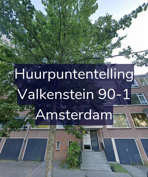 Foto gevel Huurpuntentelling voor Valkenstein 90-1, Amsterdam