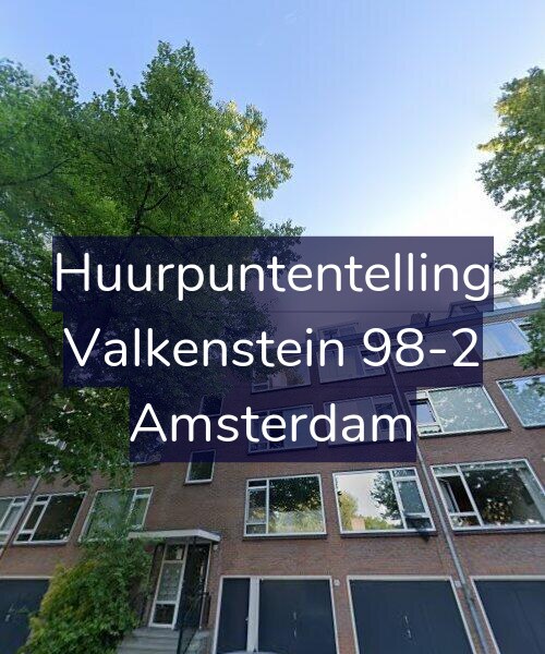 Foto gevel Huurpuntentelling voor Valkenstein 98-2, Amsterdam