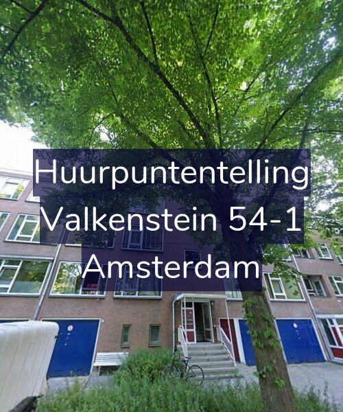 Foto gevel Huurpuntentelling voor Valkenstein 54-1, Amsterdam