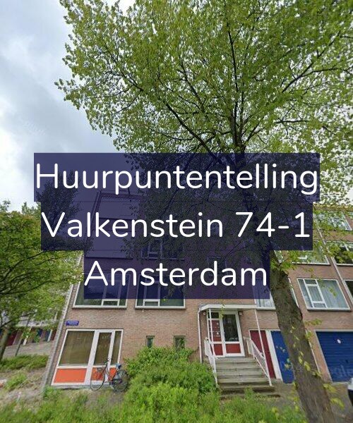Foto gevel Huurpuntentelling voor Valkenstein 74-1, Amsterdam