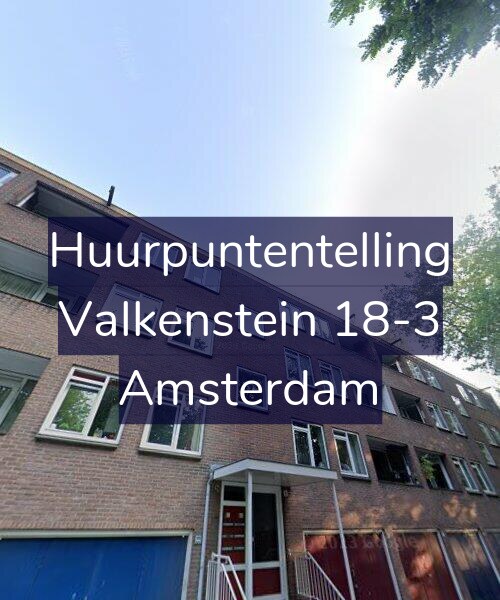 Foto gevel Huurpuntentelling voor Valkenstein 18-3, Amsterdam
