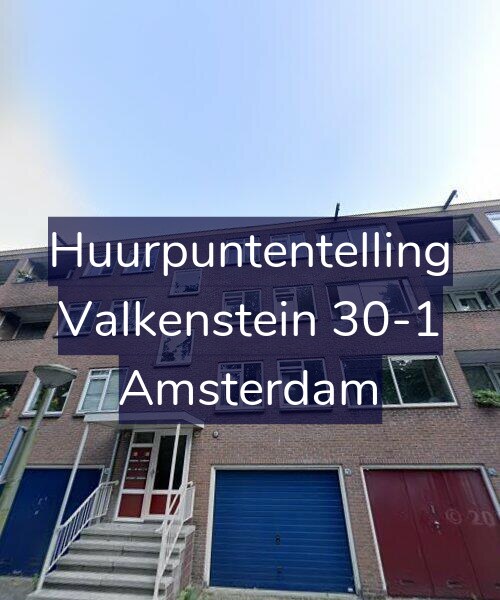 Foto gevel Huurpuntentelling voor Valkenstein 30-1, Amsterdam