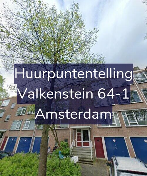 Foto gevel Huurpuntentelling voor Valkenstein 64-1, Amsterdam