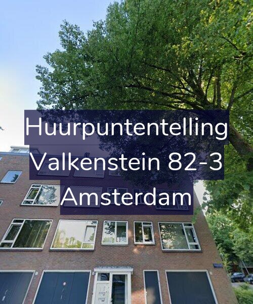 Foto gevel Huurpuntentelling voor Valkenstein 82-3, Amsterdam