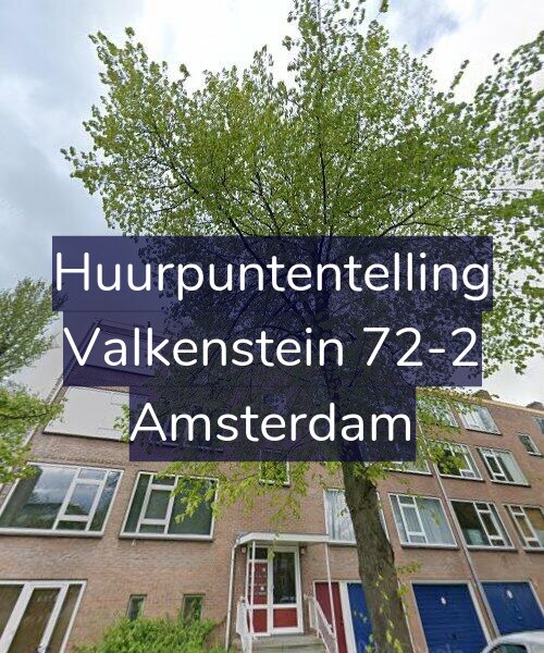 Foto gevel Huurpuntentelling voor Valkenstein 72-2, Amsterdam