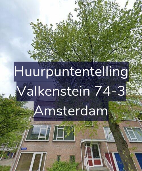 Foto gevel Huurpuntentelling voor Valkenstein 74-3, Amsterdam