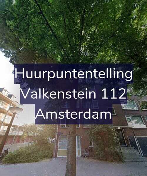 Foto gevel Huurpuntentelling voor Valkenstein 112, Amsterdam