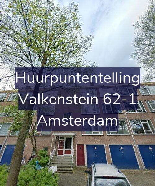 Foto gevel Huurpuntentelling voor Valkenstein 62-1, Amsterdam