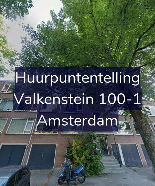 Foto gevel Huurpuntentelling voor Valkenstein 100-1, Amsterdam