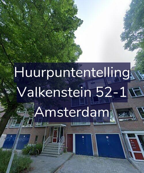Foto gevel Huurpuntentelling voor Valkenstein 52-1, Amsterdam