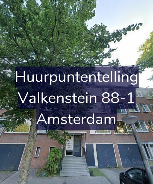 Foto gevel Huurpuntentelling voor Valkenstein 88-1, Amsterdam