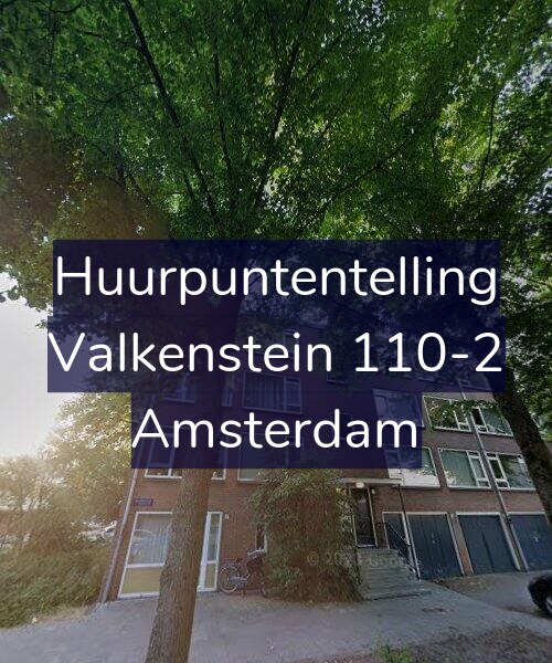 Foto gevel Huurpuntentelling voor Valkenstein 110-2, Amsterdam