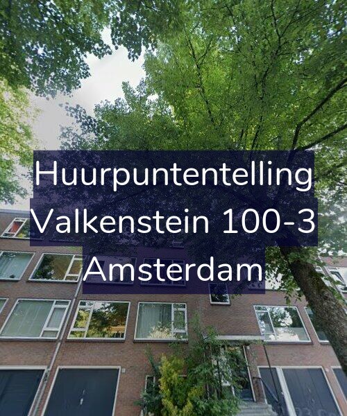 Foto gevel Huurpuntentelling voor Valkenstein 100-3, Amsterdam