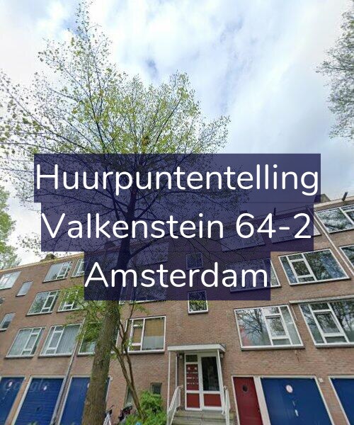 Foto gevel Huurpuntentelling voor Valkenstein 64-2, Amsterdam