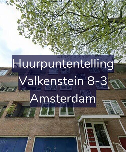 Foto gevel Huurpuntentelling voor Valkenstein 8-3, Amsterdam