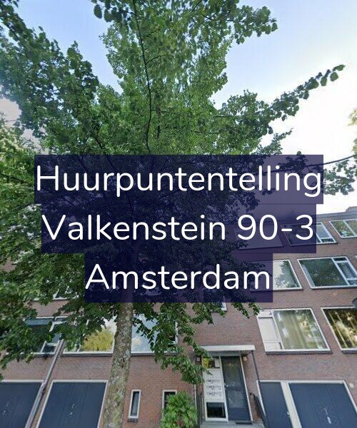 Foto gevel Huurpuntentelling voor Valkenstein 90-3, Amsterdam