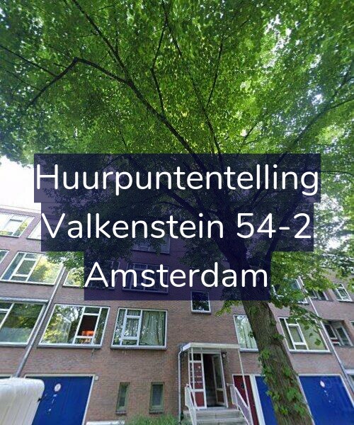 Foto gevel Huurpuntentelling voor Valkenstein 54-2, Amsterdam