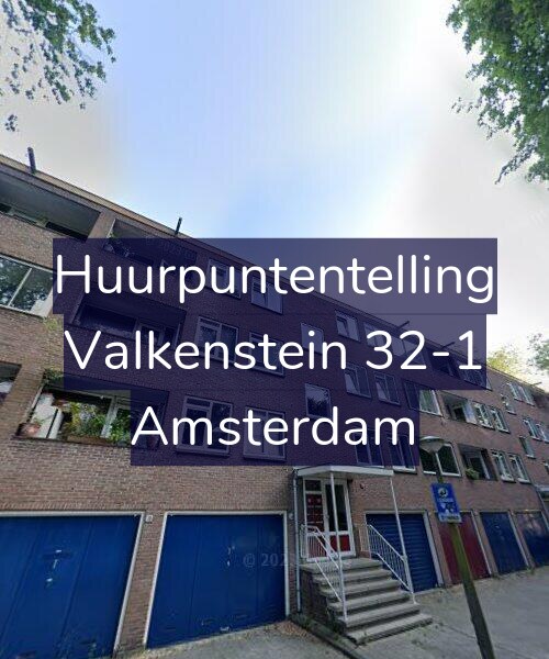 Foto gevel Huurpuntentelling voor Valkenstein 32-1, Amsterdam