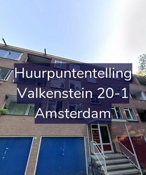 Foto gevel Huurpuntentelling voor Valkenstein 20-1, Amsterdam