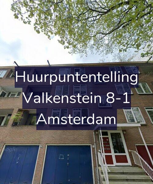 Foto gevel Huurpuntentelling voor Valkenstein 8-1, Amsterdam