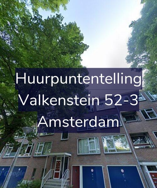 Foto gevel Huurpuntentelling voor Valkenstein 52-3, Amsterdam
