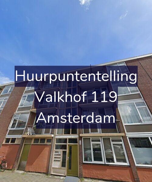 Foto gevel Huurpuntentelling voor Valkhof 119, Amsterdam