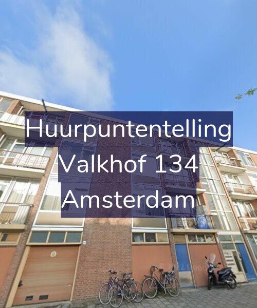 Foto gevel Huurpuntentelling voor Valkhof 134, Amsterdam