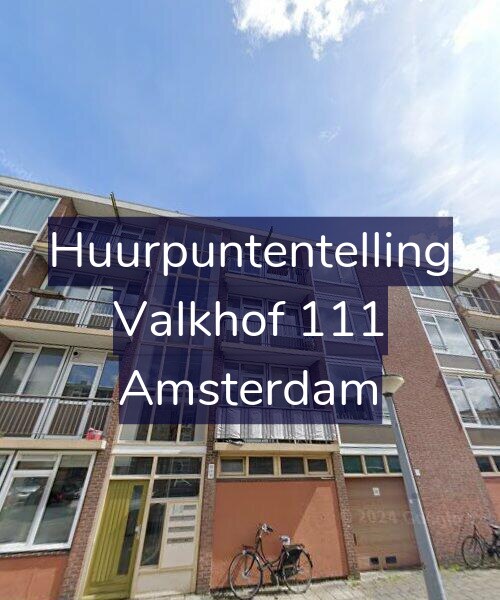 Foto gevel Huurpuntentelling voor Valkhof 111, Amsterdam