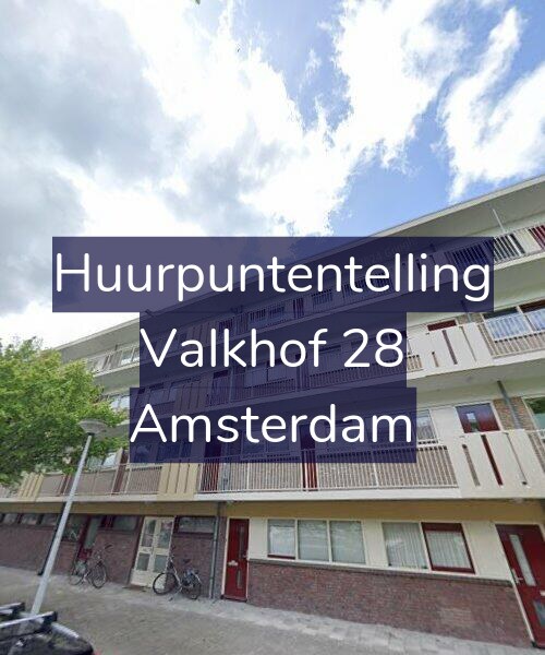 Foto gevel Huurpuntentelling voor Valkhof 28, Amsterdam