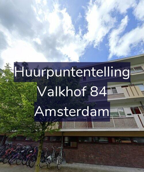 Foto gevel Huurpuntentelling voor Valkhof 84, Amsterdam