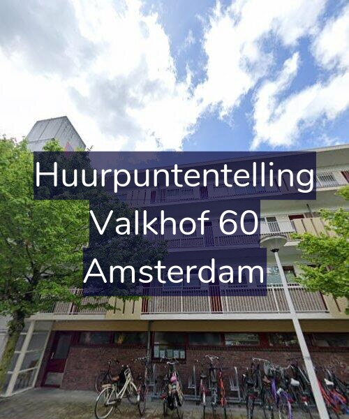 Foto gevel Huurpuntentelling voor Valkhof 60, Amsterdam