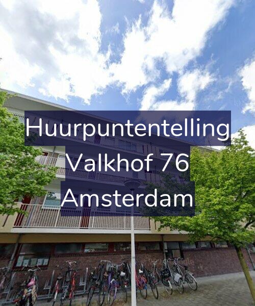 Foto gevel Huurpuntentelling voor Valkhof 76, Amsterdam