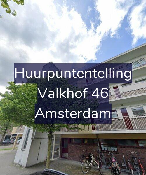 Foto gevel Huurpuntentelling voor Valkhof 46, Amsterdam
