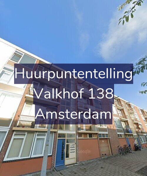 Foto gevel Huurpuntentelling voor Valkhof 138, Amsterdam