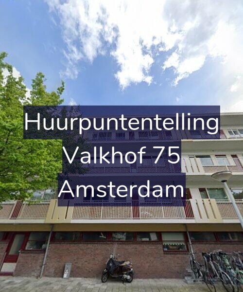 Foto gevel Huurpuntentelling voor Valkhof 75, Amsterdam
