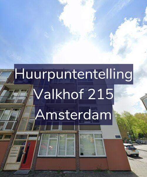 Foto gevel Huurpuntentelling voor Valkhof 215, Amsterdam