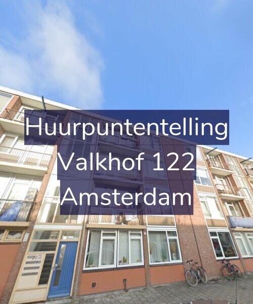 Foto gevel Huurpuntentelling voor Valkhof 122, Amsterdam