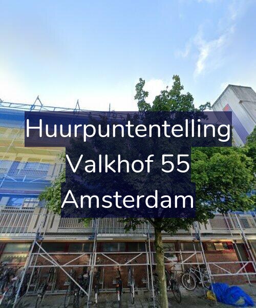 Foto gevel Huurpuntentelling voor Valkhof 55, Amsterdam