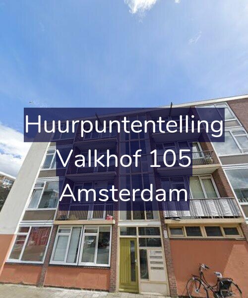 Foto gevel Huurpuntentelling voor Valkhof 105, Amsterdam