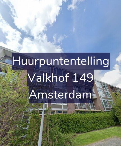 Foto gevel Huurpuntentelling voor Valkhof 149, Amsterdam