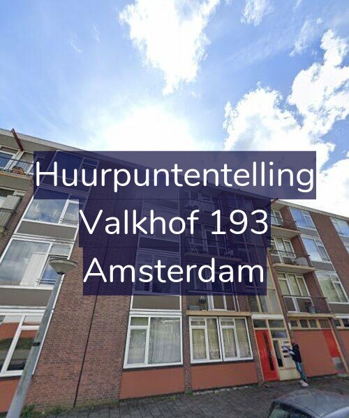 Foto gevel Huurpuntentelling voor Valkhof 193, Amsterdam