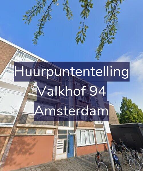Foto gevel Huurpuntentelling voor Valkhof 94, Amsterdam
