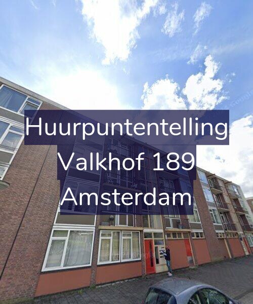 Foto gevel Huurpuntentelling voor Valkhof 189, Amsterdam