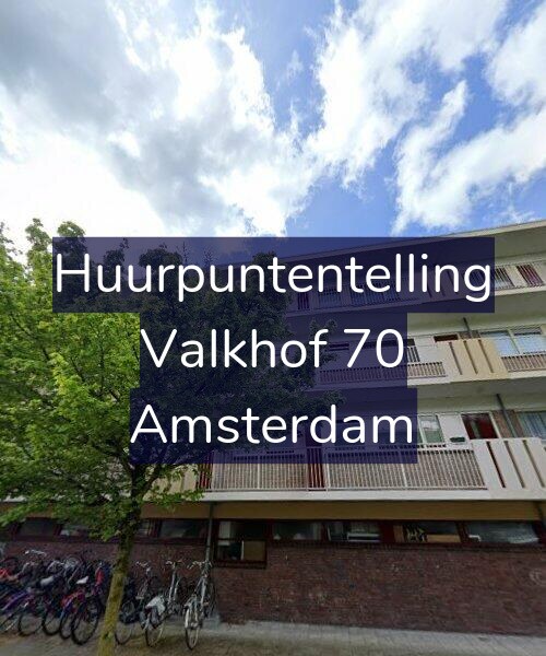 Foto gevel Huurpuntentelling voor Valkhof 70, Amsterdam
