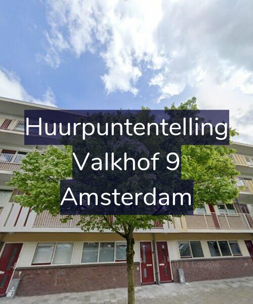 Foto gevel Huurpuntentelling voor Valkhof 9, Amsterdam