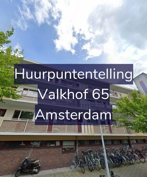 Foto gevel Huurpuntentelling voor Valkhof 65, Amsterdam