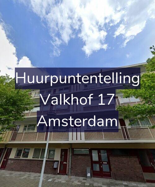 Foto gevel Huurpuntentelling voor Valkhof 17, Amsterdam