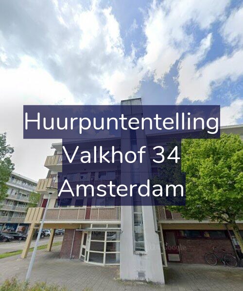 Foto gevel Huurpuntentelling voor Valkhof 34, Amsterdam