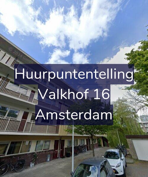 Foto gevel Huurpuntentelling voor Valkhof 16, Amsterdam