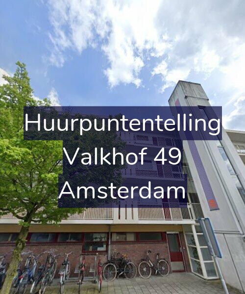 Foto gevel Huurpuntentelling voor Valkhof 49, Amsterdam